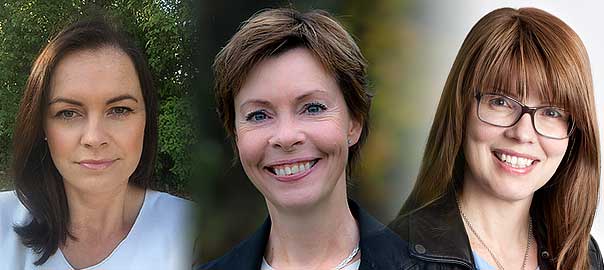 Ewelina Olszowka, Annica Bengtsson och Åsa Edman