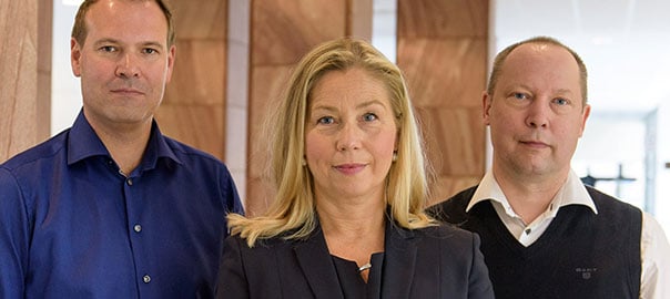 Henrik Grönberg, Anna Ulfsdotter Forssell och Jonatan Wahlberg.